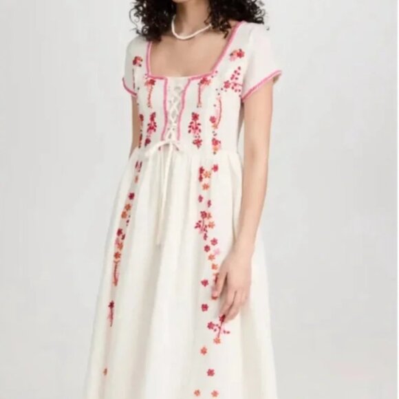 TACH Dresses & Skirts - Tach Rafaella Hand Embroidered Dress, Size XL
